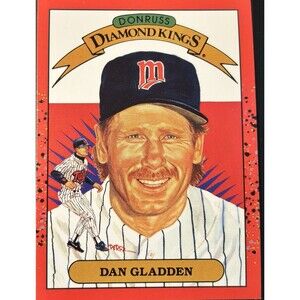 1990 Donruss - Diamond Kings Dan Gladden #22 Minnesota Twins